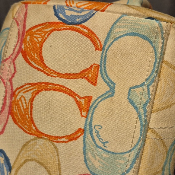 Coach Logo Signature C Print Multicolor Purse - Picture 9 of 12